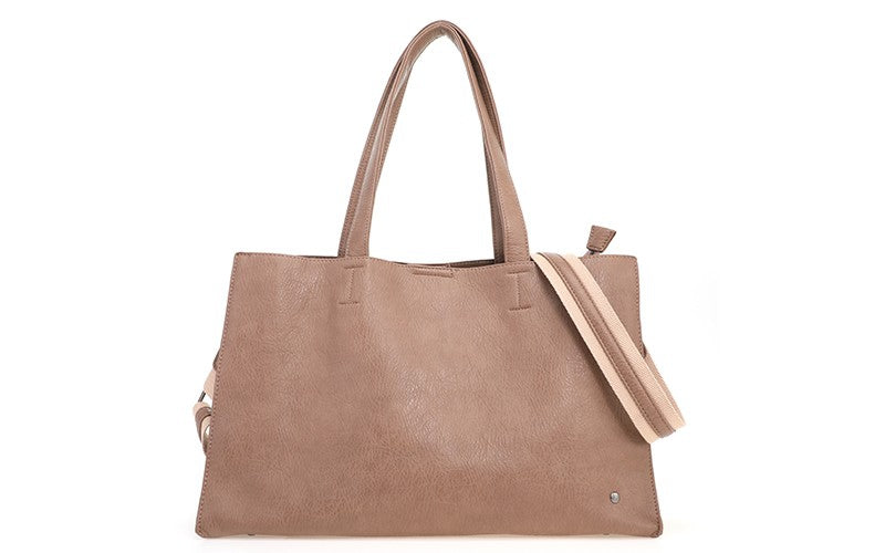 Mooie Schoudertas - Taupe