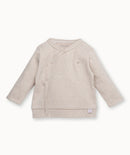 Bess Newborn - Lichtbeige gestreepte longsleeve - Pinstripe Sand