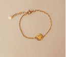 Sieradenkaart - armband goud - You make me smile