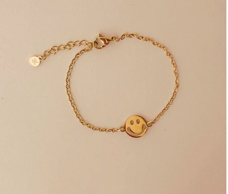 Sieradenkaart - armband goud - You make me smile