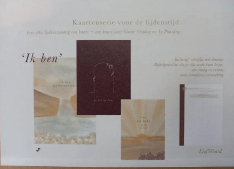 Liefwoord - Ik Ben - Set voor de Lijdenstijd - Op weg naar Pasen