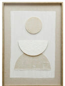 Schilderij ENGEL - Abstract Organisch - Zand - 50x70x3cm