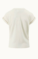 Zusss - T-Shirt met opengewerkte details - Off White