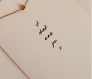 Sieradenkaart - armband goud - Ik denk aan jou X