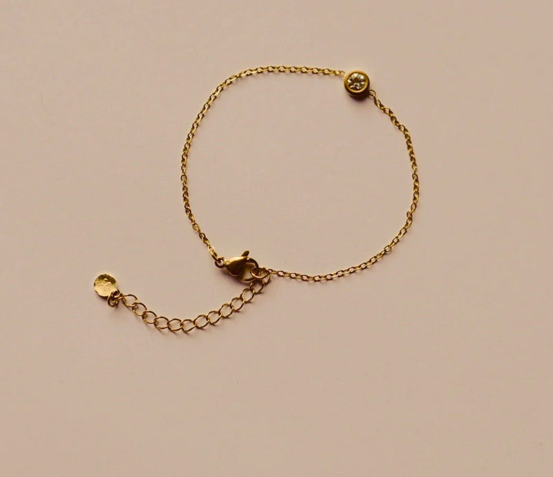 Sieradenkaart - armband goud - Ik denk aan jou X