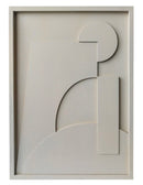 Schilderij Abstract Organisch - Zand - 50x70x2,5cm