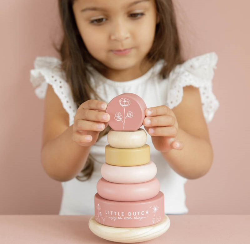 Little Dutch - Tuimel-Stapelaar - Roze