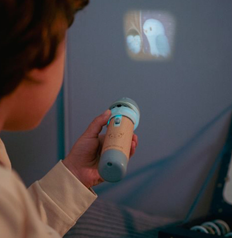 Little Dutch Verhalen projector zaklamp - Blauw
