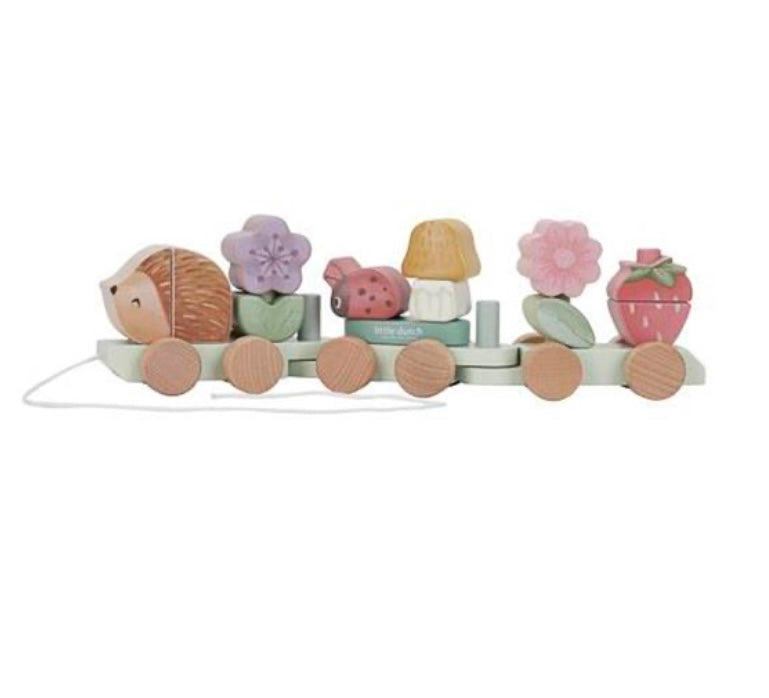 Little Dutch - Blokkentrein Egel - Fairy Garden