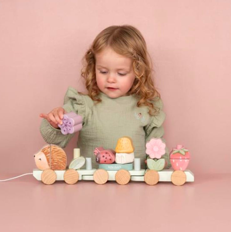 Little Dutch - Blokkentrein Egel - Fairy Garden