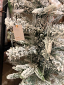 Doosje met 6 glazen ijspegel ornamenten