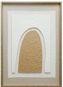 Schilderij Abstract Organisch - Zand - Boog - 50x70x3cm