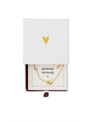 Zusss Ketting Hartje In Schuifdoosje - De allerliefste - Wit