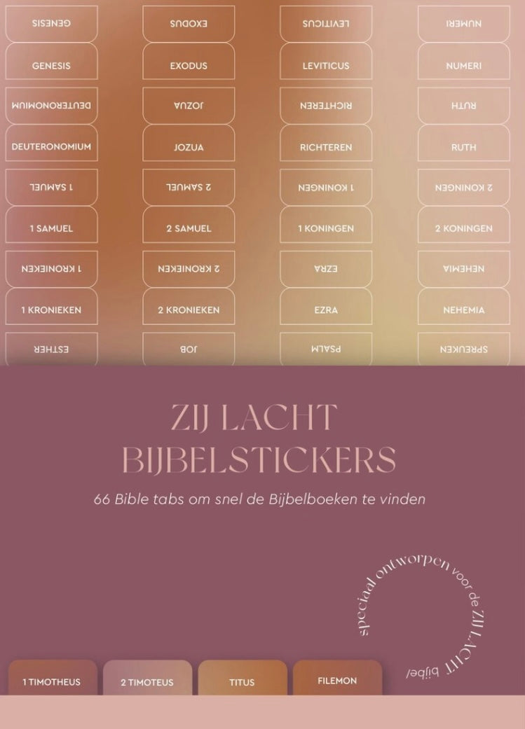 Zij Lacht - Bijbelstickers