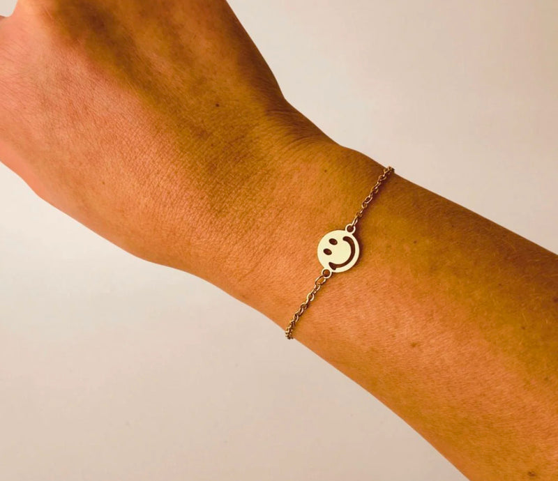 Sieradenkaart - armband goud - You make me smile