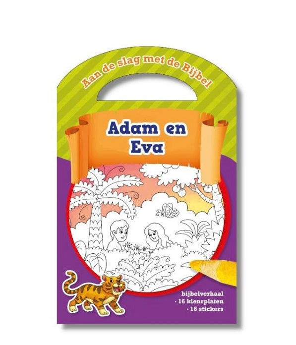 Kleurboek - Adam en Eva