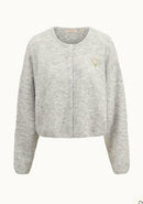 Zusss - Basic vestje incl. Broche - midden grijs