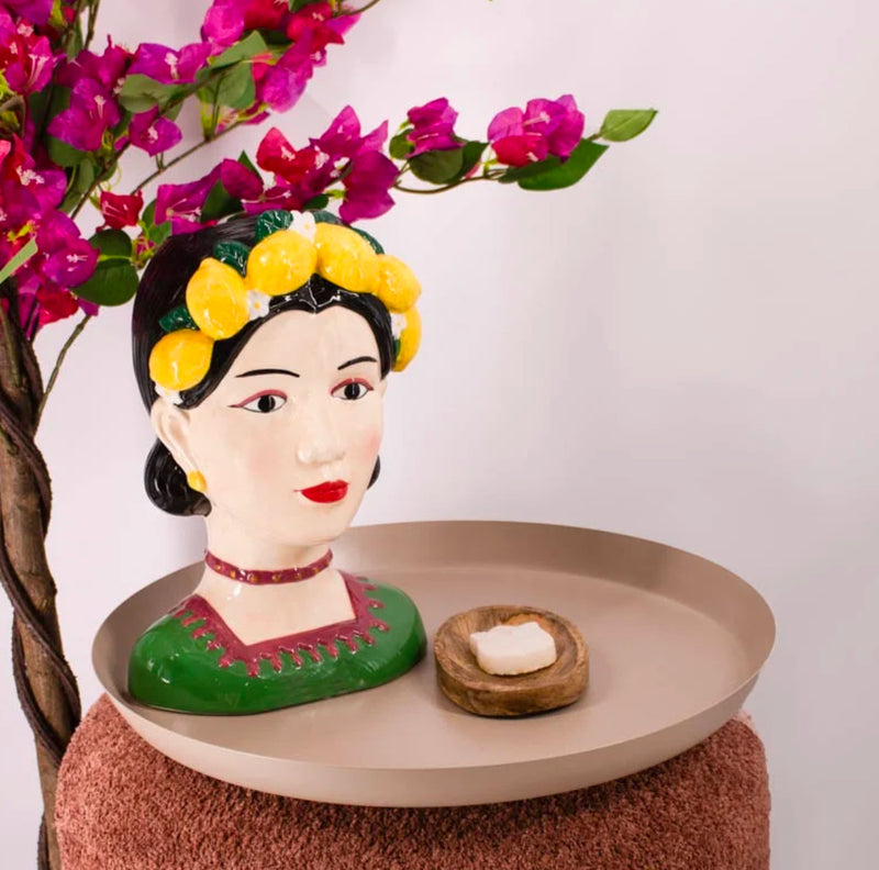 Vaas Gekleurd - Vrouw Citroen