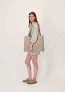 Zusss - Nylon shopper bulky - Soft sand