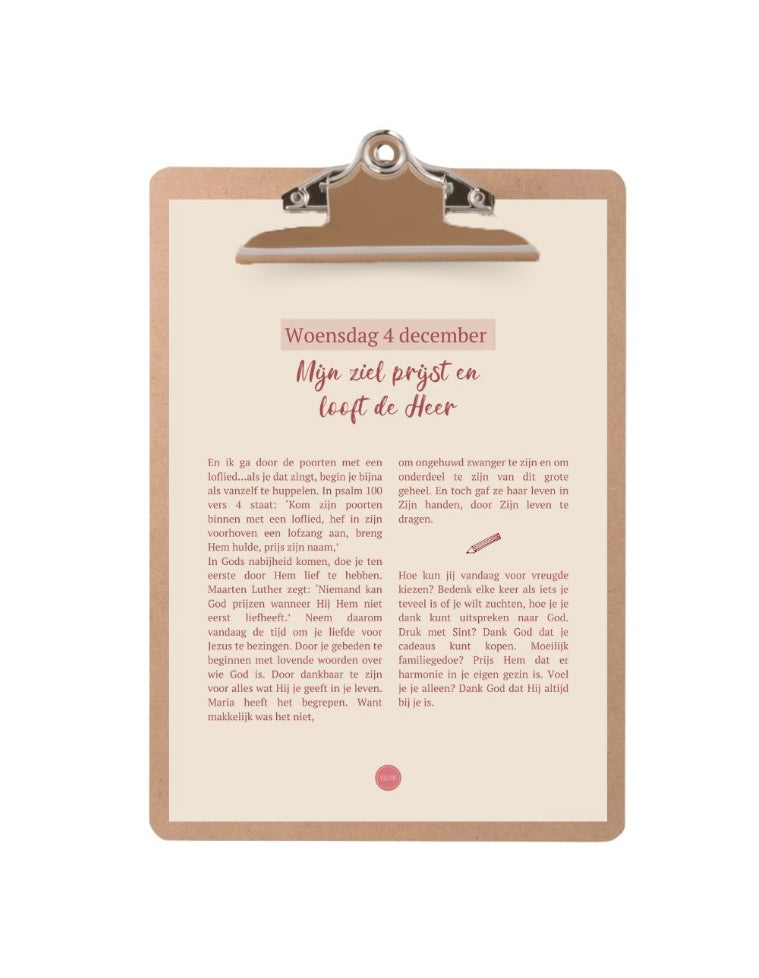 Villavie - Adventplan - Dichterbij Jezus