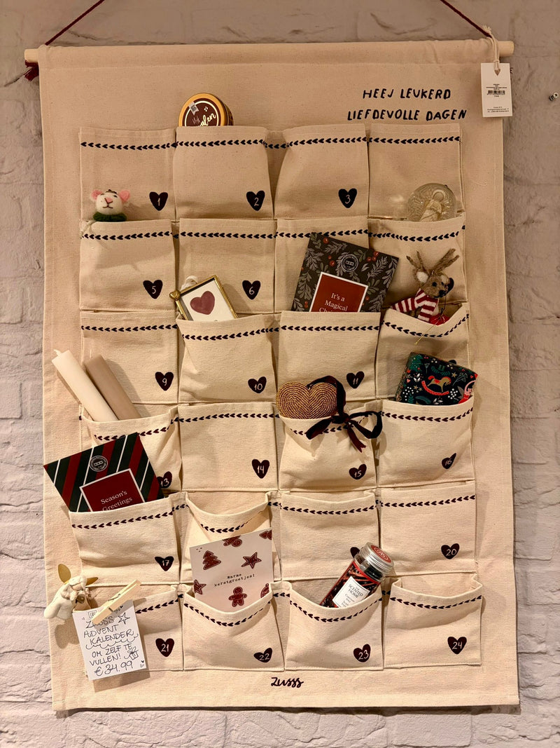 Zusss - Adventskalender - Fijne dagen - Wit/rood