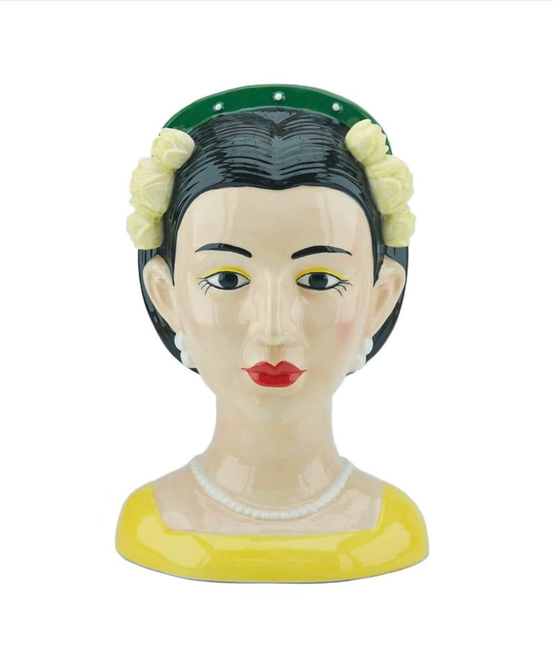 Vaas Gekleurd - Vrouw Lotus