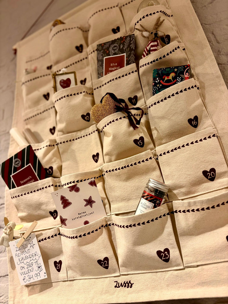 Zusss - Adventskalender - Fijne dagen - Wit/rood