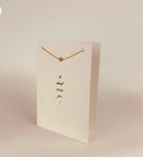 Sieradenkaart - armband goud - Ik denk aan jou X