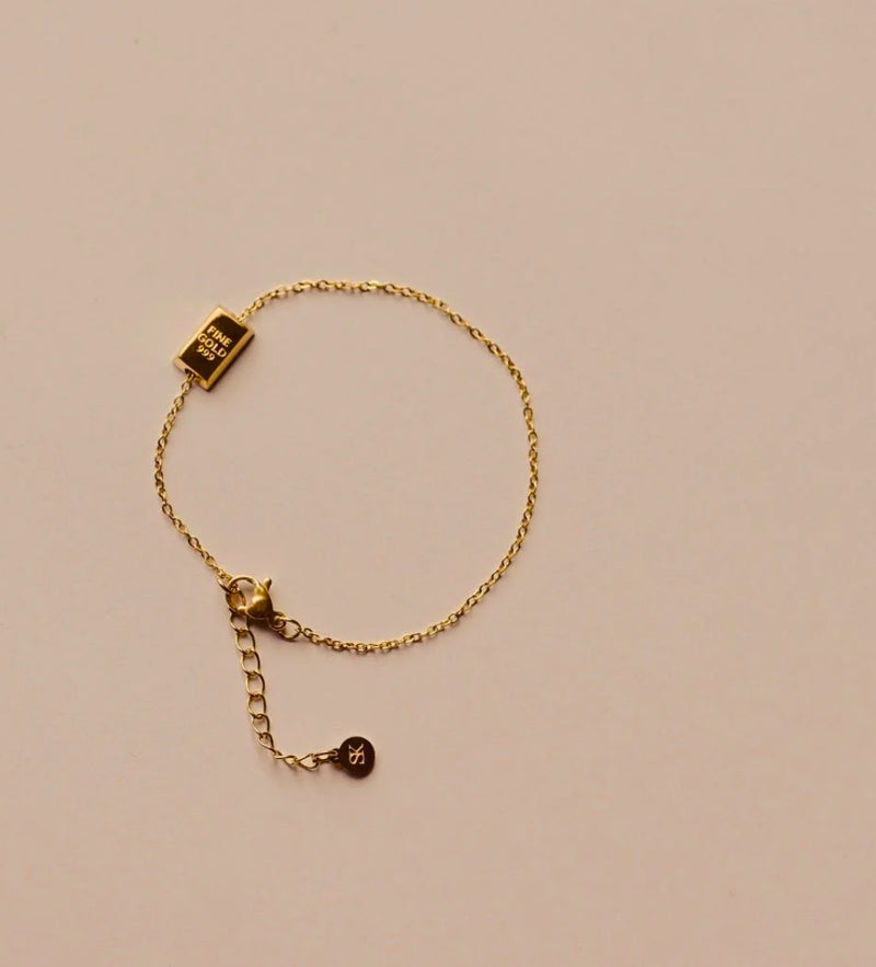 Sieradenkaart - armband goud - Jij bent Goud waard