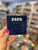 Tegeltje 10x10 cm - Papa ik hou steeds meer