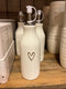 Zusss - olie/azijn fles keramiek - open hartje wit/goud