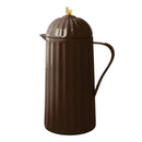 Rice - Thermoskan met gouden vogel - Dark Brown