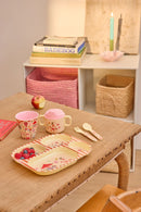 Rice - Kinderbord met 4 Compartimenten - Roze - Fun Fair Print