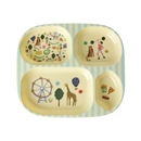 Rice - Kinderbord met 4 Compartimenten - Mint - Fun Fair Print