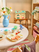 Rice - Kinderbord met 4 Compartimenten - Mint - Fun Fair Print