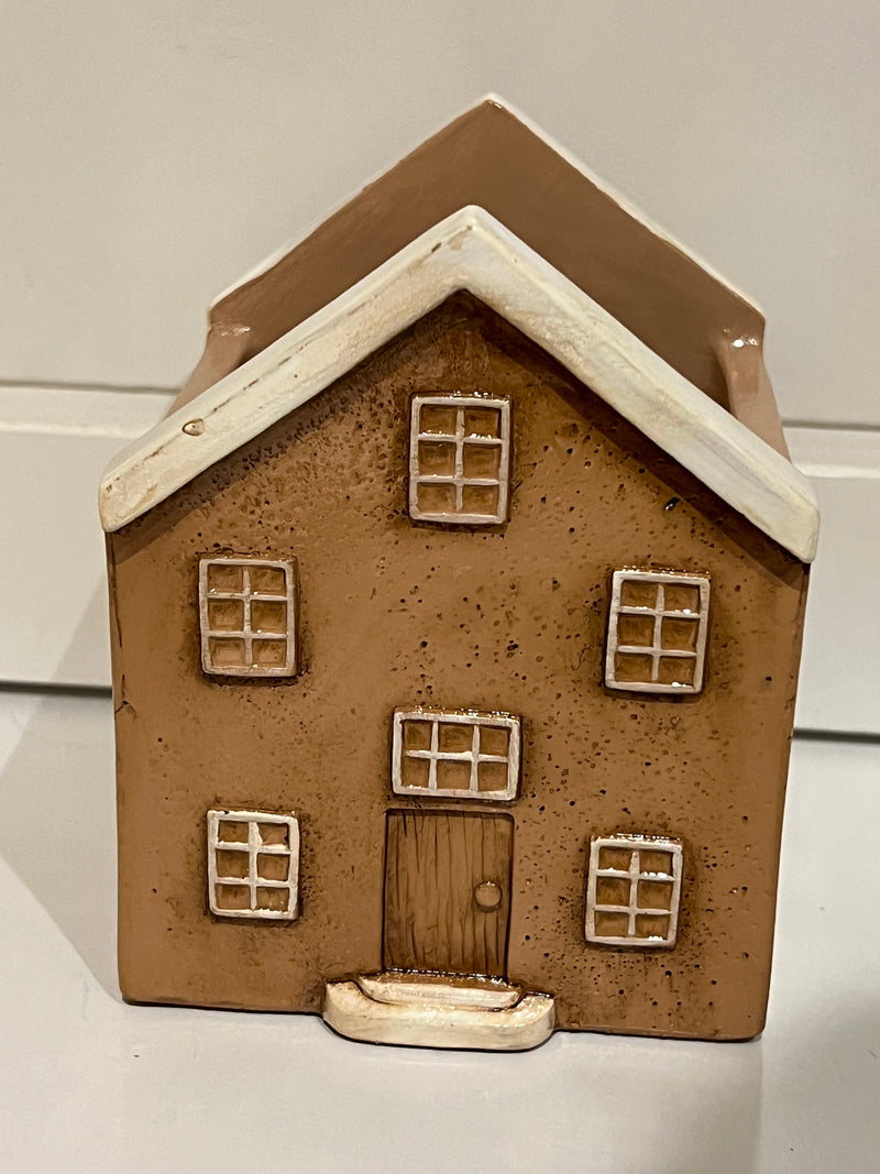 Keramieken gekleurde HUISJES - Curacao - Lichtroze