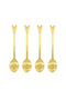 Zusss Set van 4 lepeltjes - Hartje - Goud