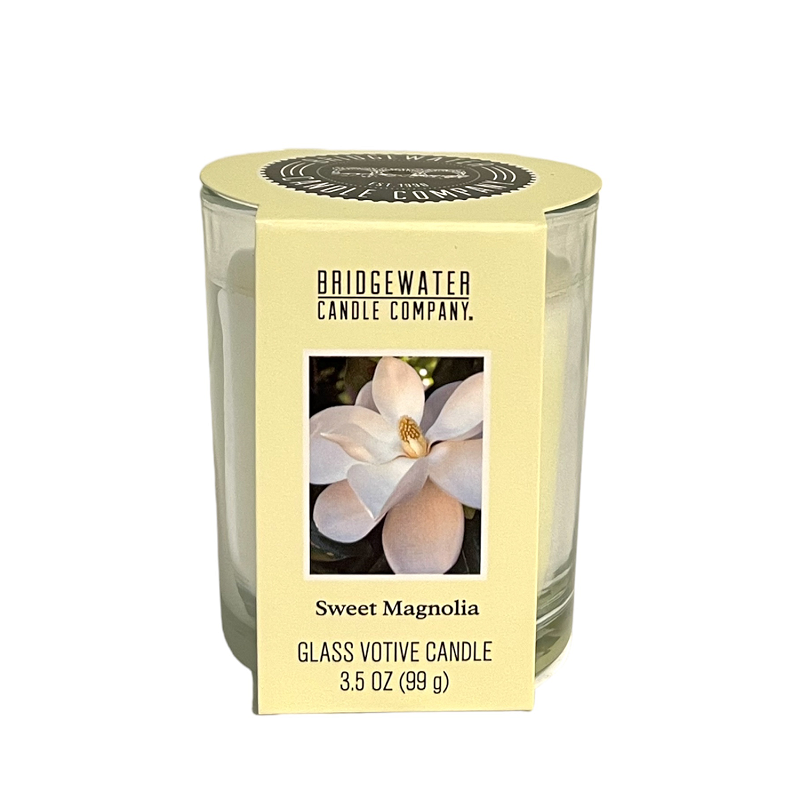 Bridgewater - Glass Votive Candle - Sweet Magnolia