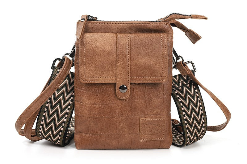 Schouder / Telefoon Tasje - Tyler - Camel