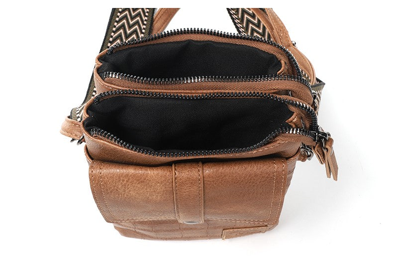 Schouder / Telefoon Tasje - Tyler - Camel