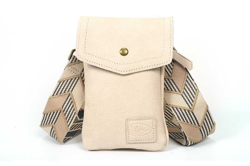 Schouder / Telefoon Tasje - Marken - Naturel