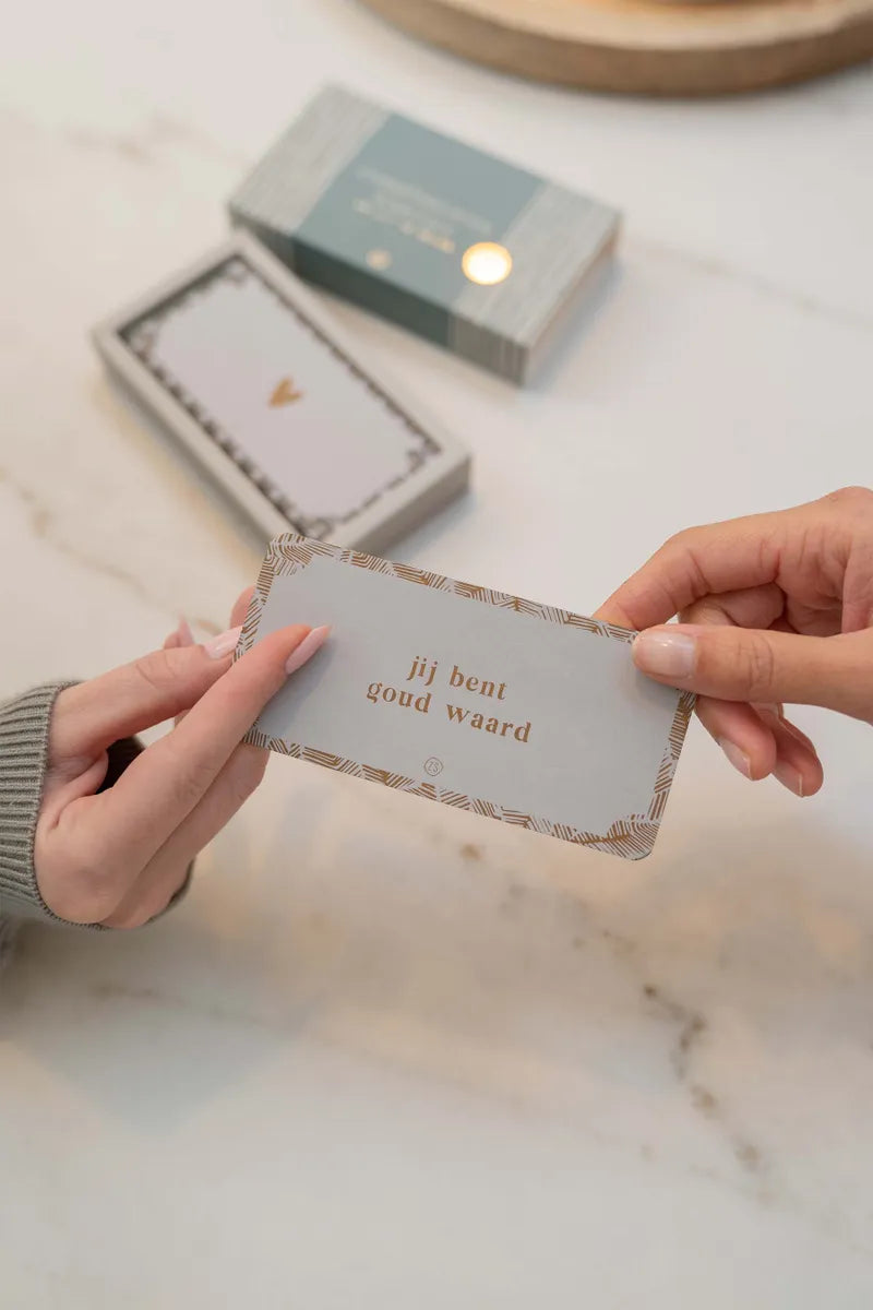 Zusss 10 Complimentenkaartjes in doosje - Multicolor