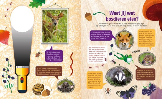 Speuren/zaklamp - Speuren in het bos