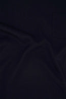 Zusss - Satijnen twill top met boothals - Donkerblauw