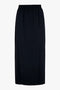 Zusss - Satijnen twill rok - Donkerblauw