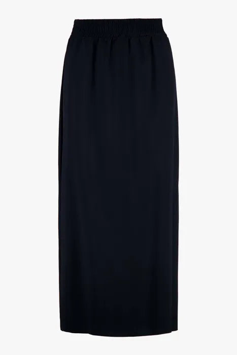 Zusss - Satijnen twill rok - Donkerblauw