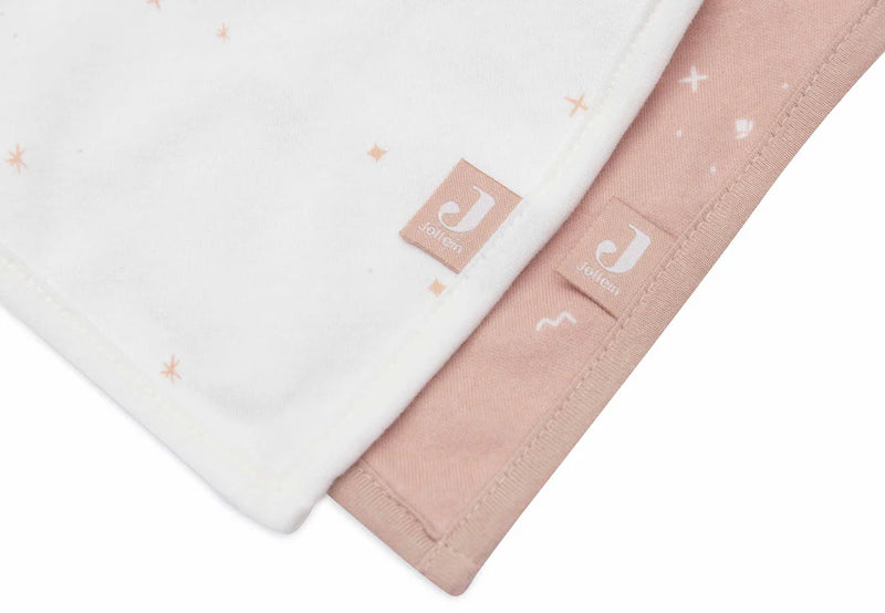 Jollein slab bandana - Twinkling Wild Rose - 2 Pack