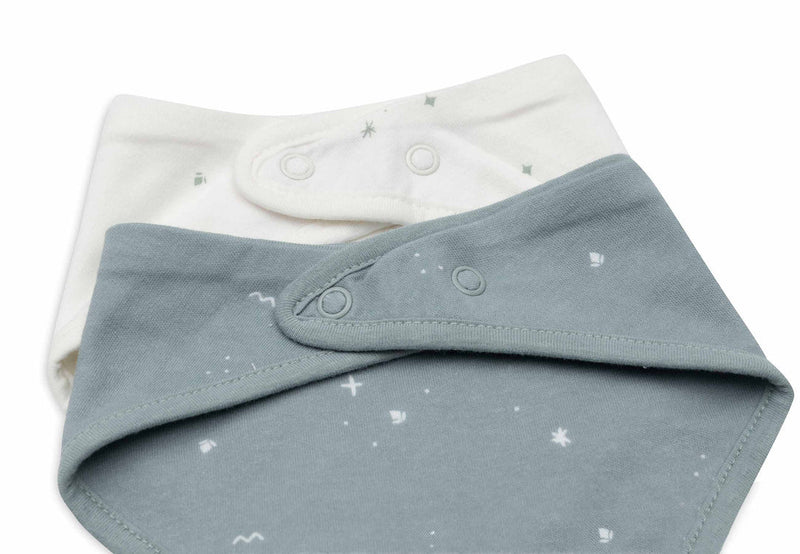 Jollein slab bandana - Twinkling Sea Green - 2 Pack