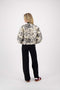 Zusss - Jacquard Glans Jasje - Beige/Goud