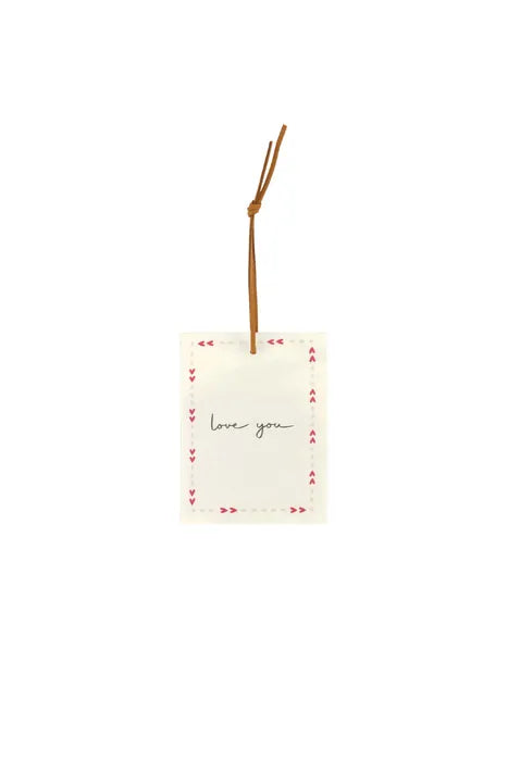 Zusss - Mini Geurzakje Love You -  Roze Rood/Off White